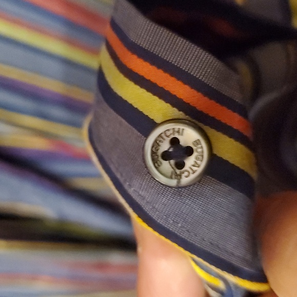 BUGATCHI SIZE 3XL Multicolor Striped Men's Shirt - Picture 7 of 11